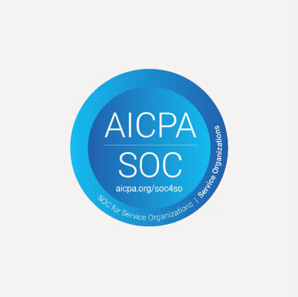 Seal of authenticity for SOC2 Type 2 complicate issued by AICPA 