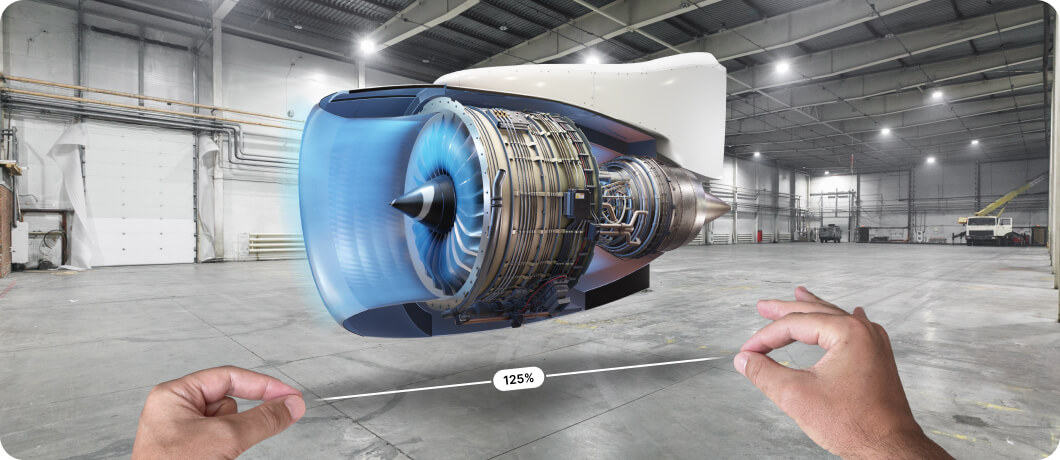 design prototype using jigspace spatial app in mixed reality on apple vision pro