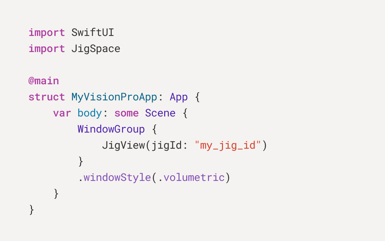 Example code.