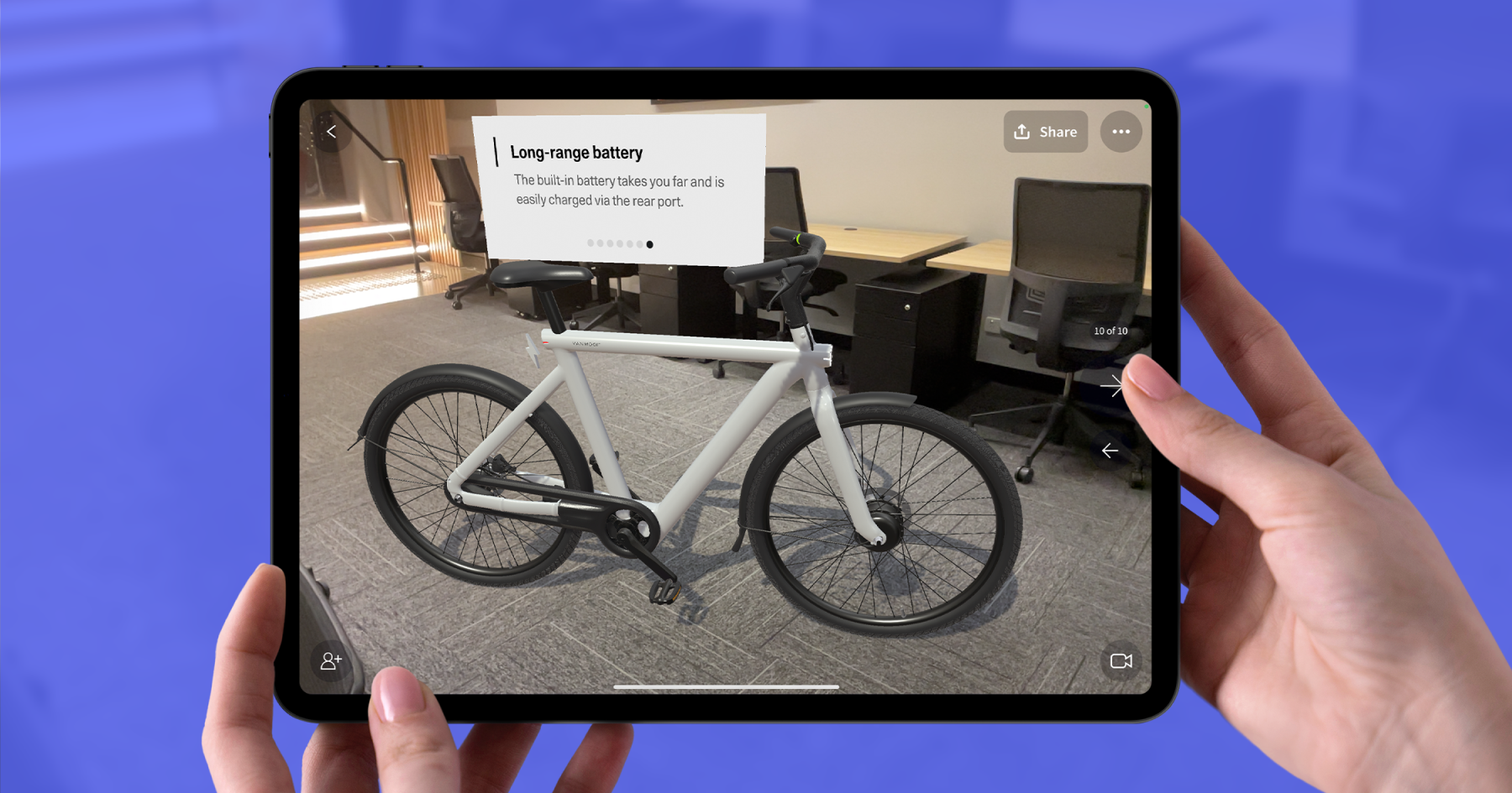 VanMoof showcases cutting edge bike design in AR