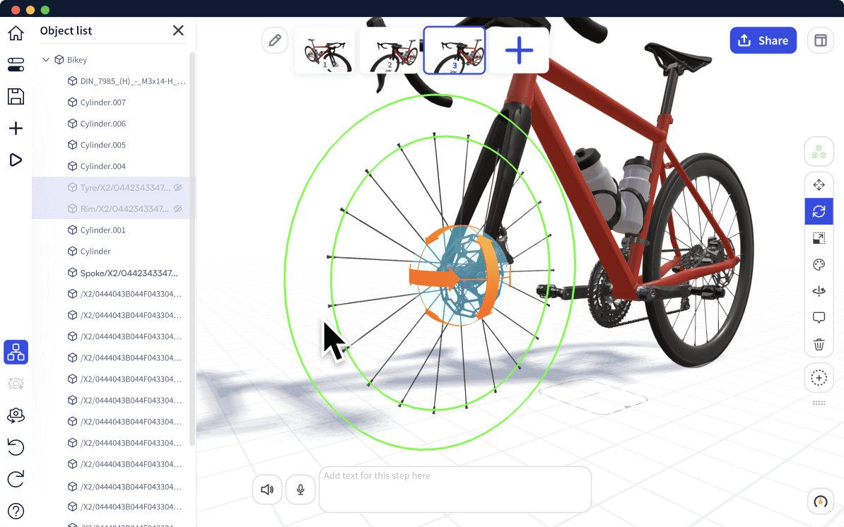 Hiding objects from the editor in the object list panel in JigSpace
