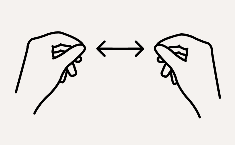 Spatial hand gestures